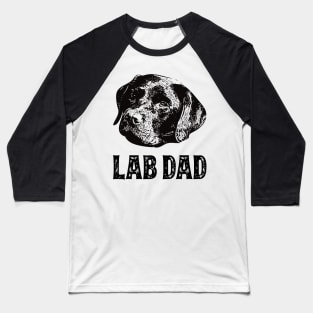 Chocolate Lab Dad Labrador Baseball T-Shirt